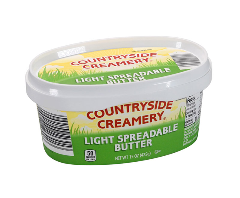 450ml IML Plastic margarine tub oval shape