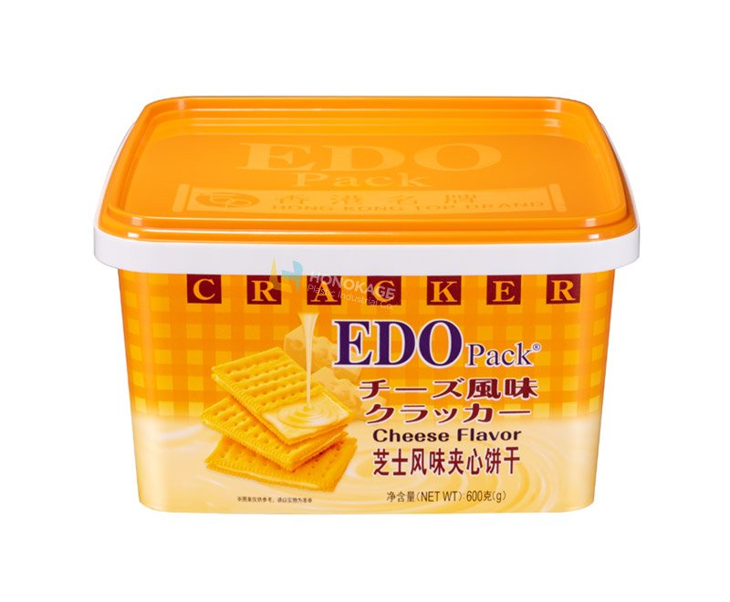 3L plastic IML square biscuit bucket